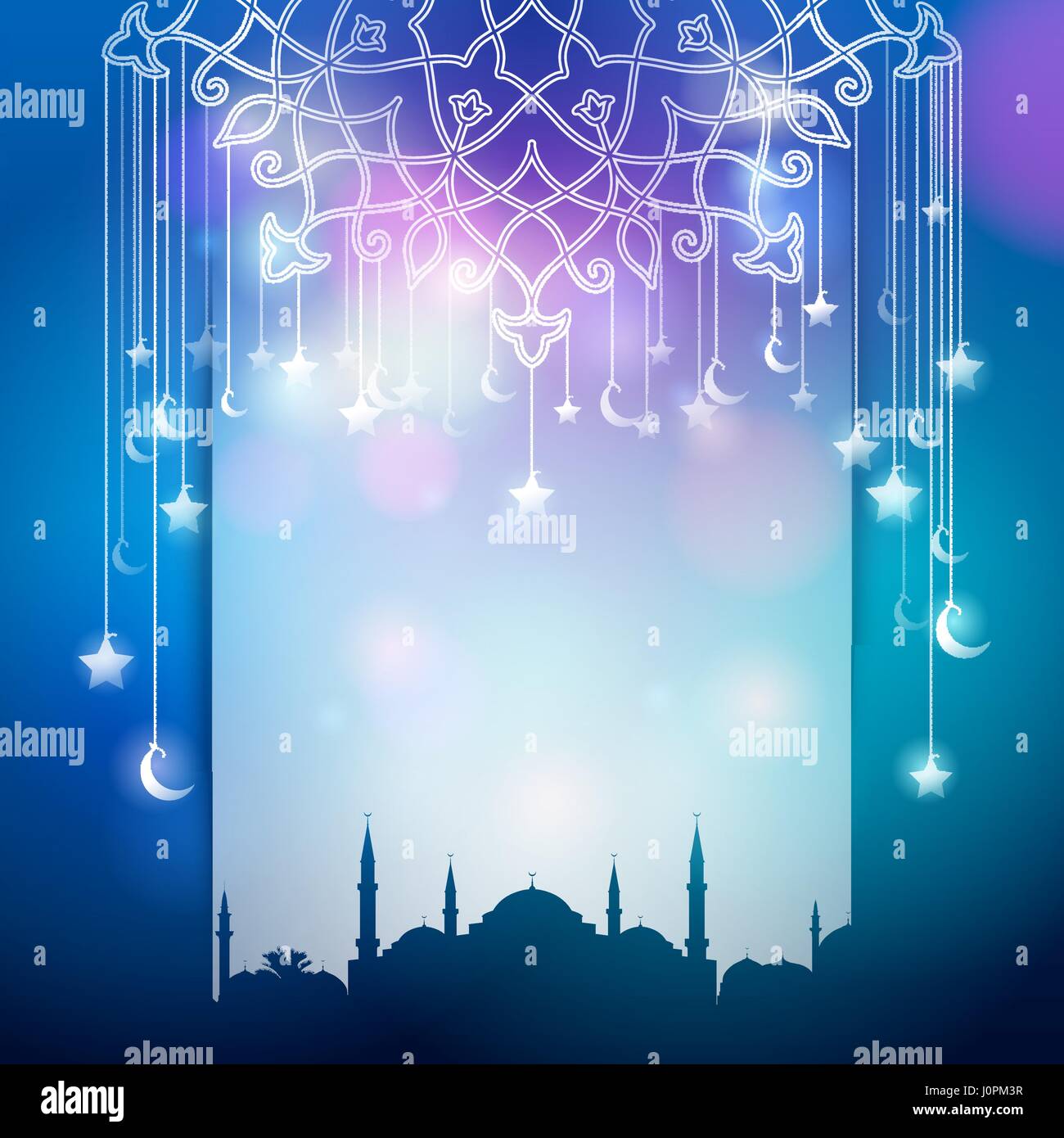 Islamic celebration greeting background design Stock Vector Image & Art -  Alamy