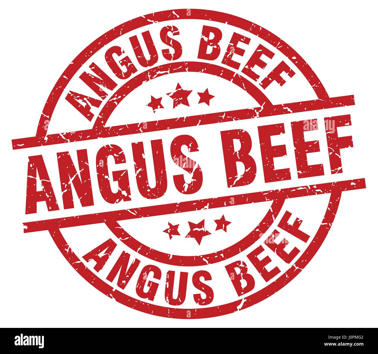 angus beef round red grunge stamp Stock Vector Image & Art - Alamy
