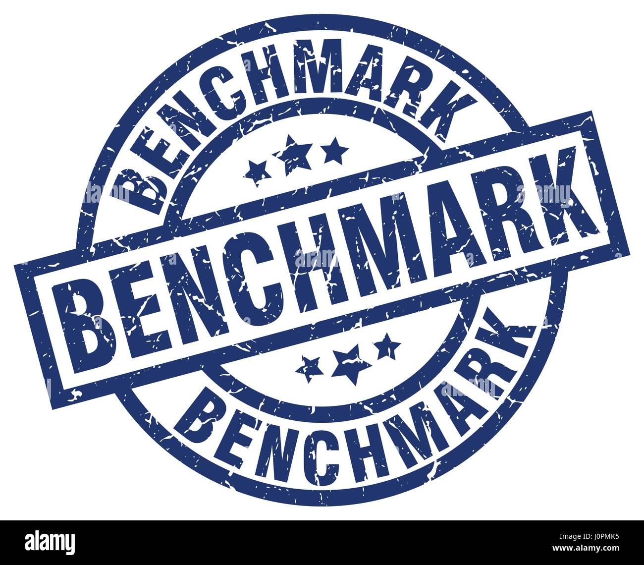 benchmark blue round grunge stamp Stock Vector Image & Art - Alamy