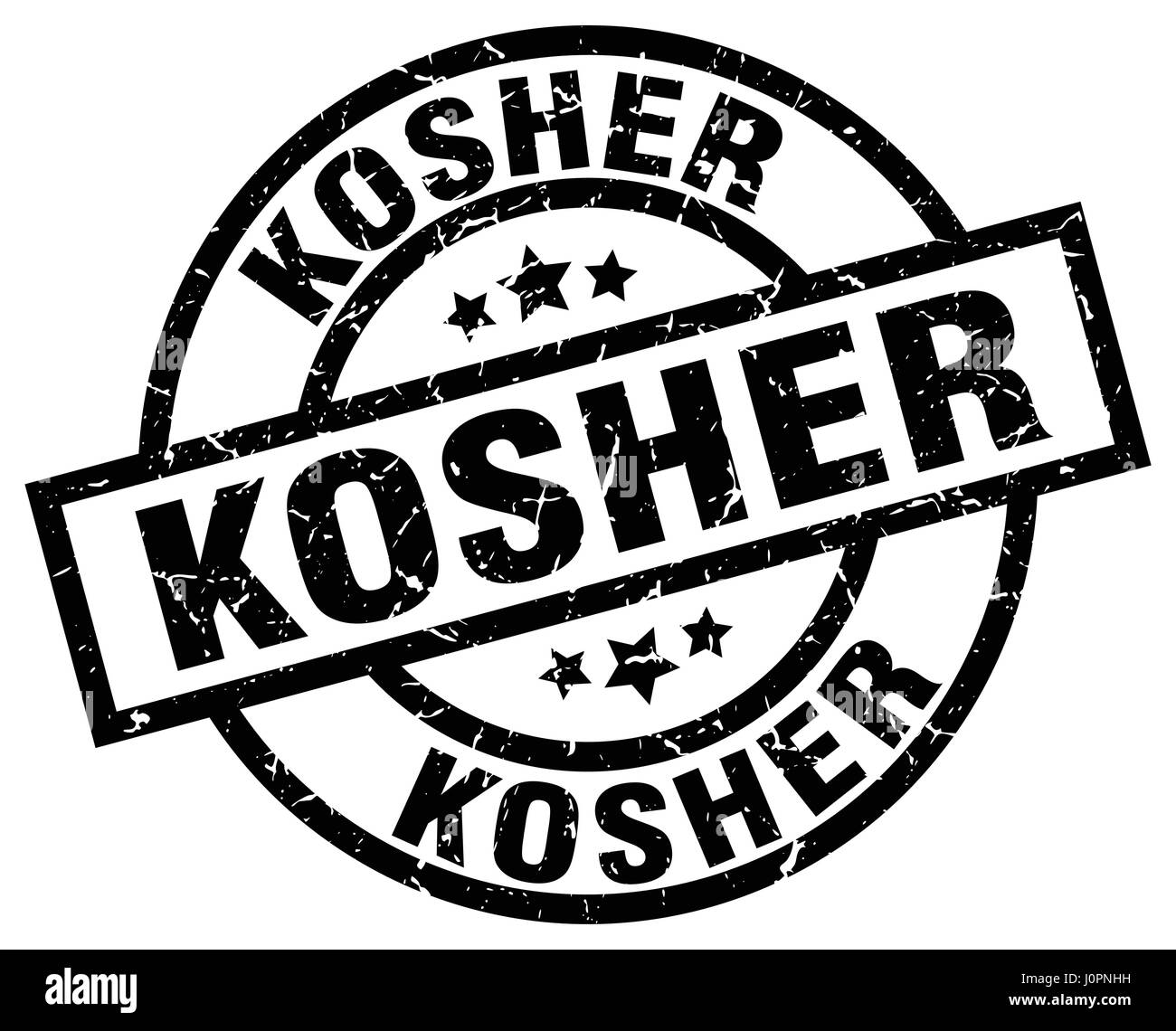 kosher round grunge black stamp Stock Vector Image & Art - Alamy