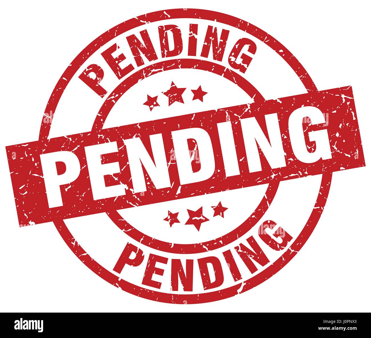 pending round red grunge stamp Stock Vector Image & Art - Alamy
