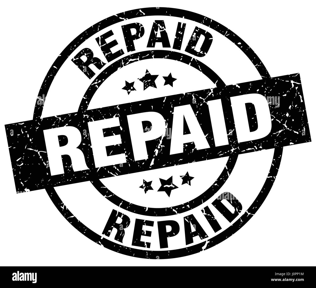 Repaid repaid round grunge black stamp Stock Vector Image & Art - Alamy