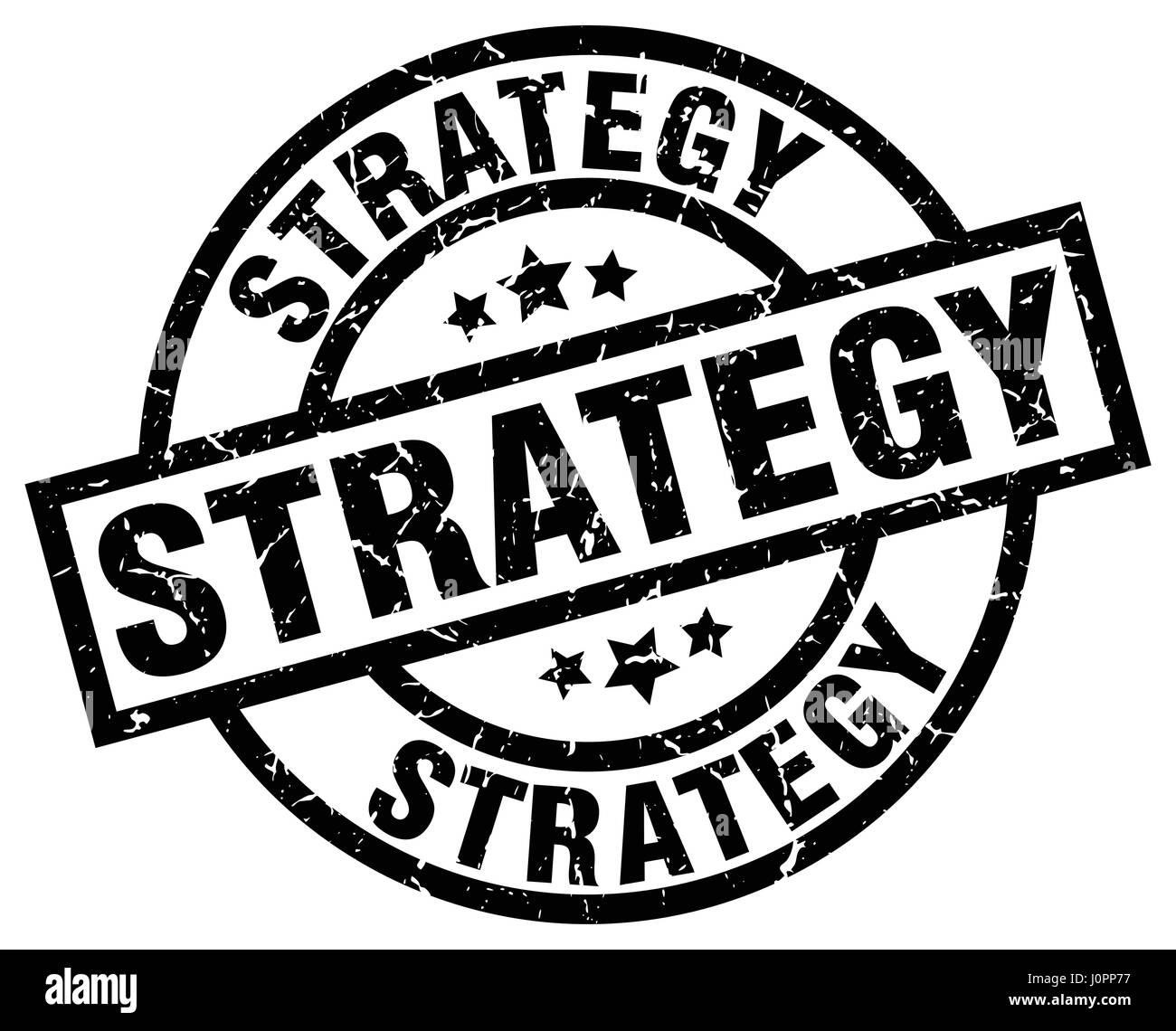 strategy round grunge black stamp Stock Vector Image & Art - Alamy