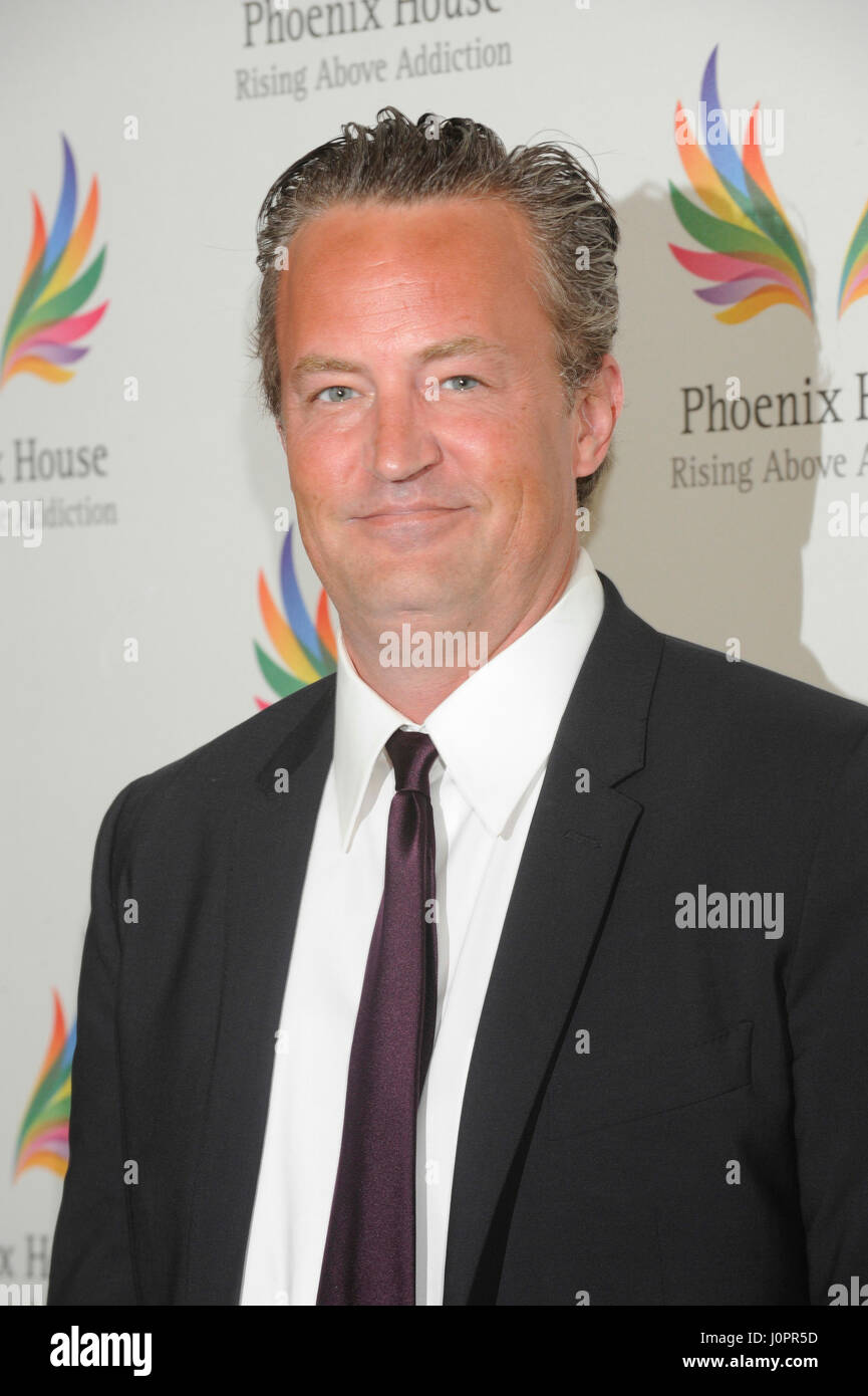 Actor Matthew Perry, honored with the “2015 Phoenix Rising Award” attends the 12th Annual Triumph for Teens Awards Gala, June 15th, 2015 at the Montage Beverly Hills in Beverly Hills, California. Stock Photo