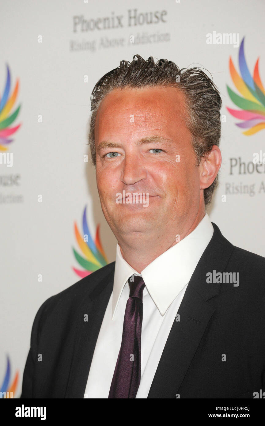Actor Matthew Perry, honored with the “2015 Phoenix Rising Award” attends the 12th Annual Triumph for Teens Awards Gala, June 15th, 2015 at the Montage Beverly Hills in Beverly Hills, California. Stock Photo