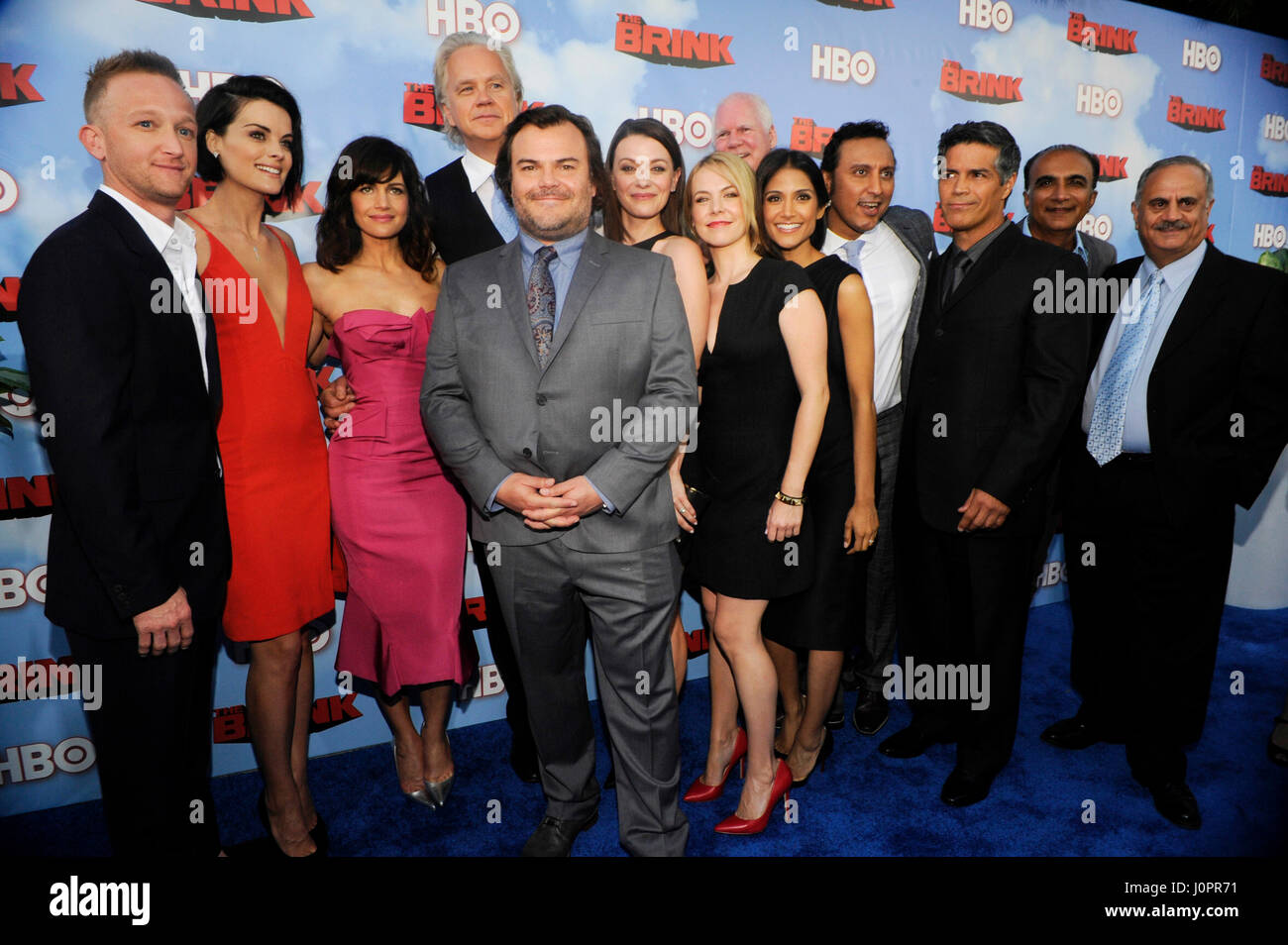 Cast members attend premiere hi-res stock photography and images - Alamy