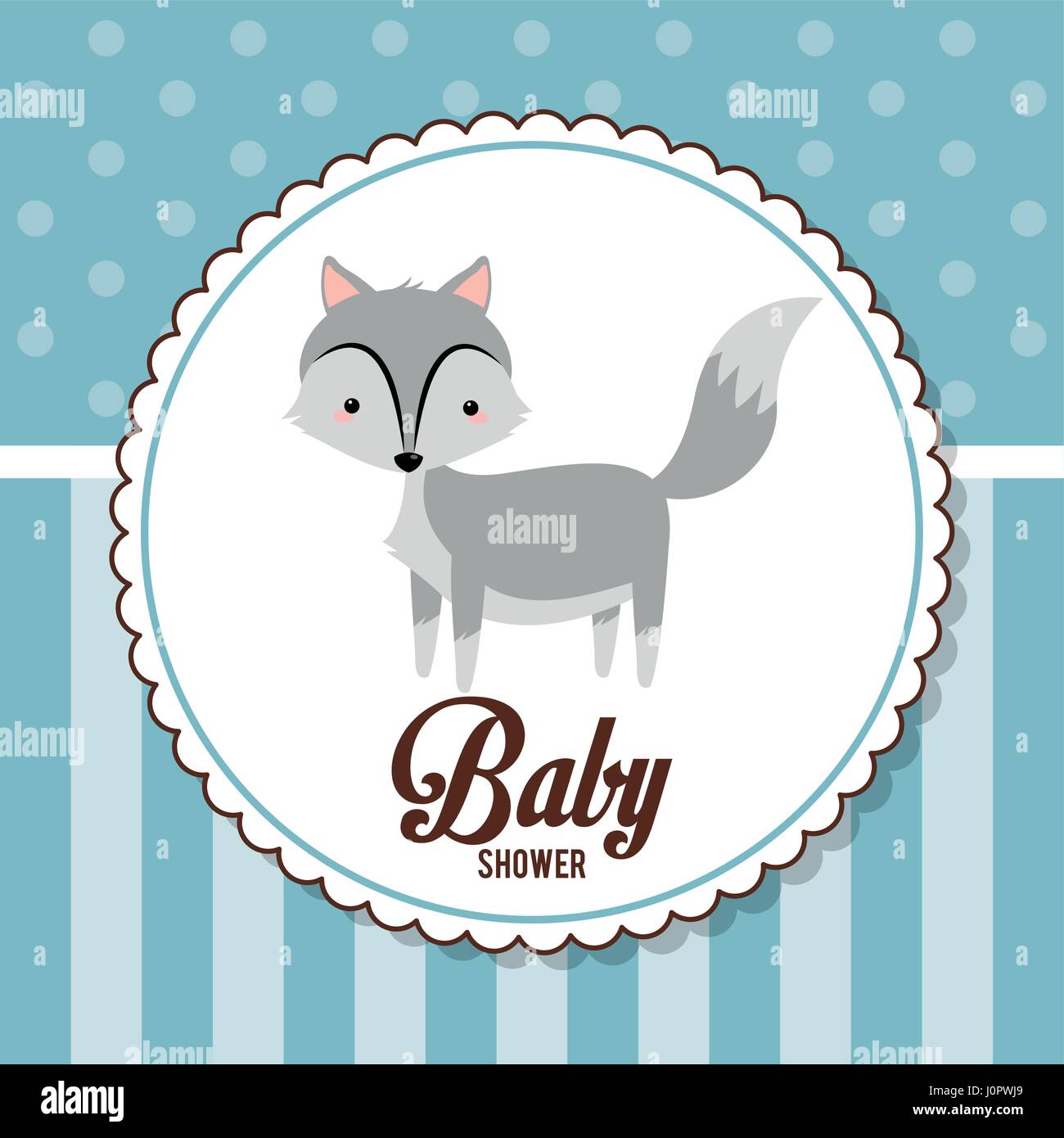 Baby Shower Card Invitation Funny Decorative Stock Vector Art Baby Shower Card Invitation Funny Decorative Stock Vector Art