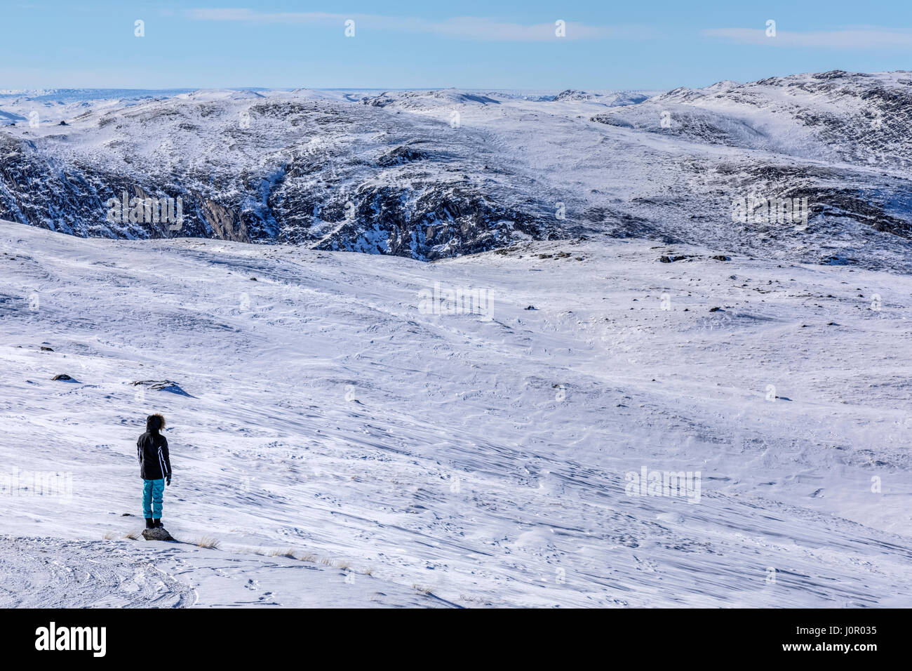 Kangerlussuaq, Artic Circle, Greenland, Europe Stock Photo