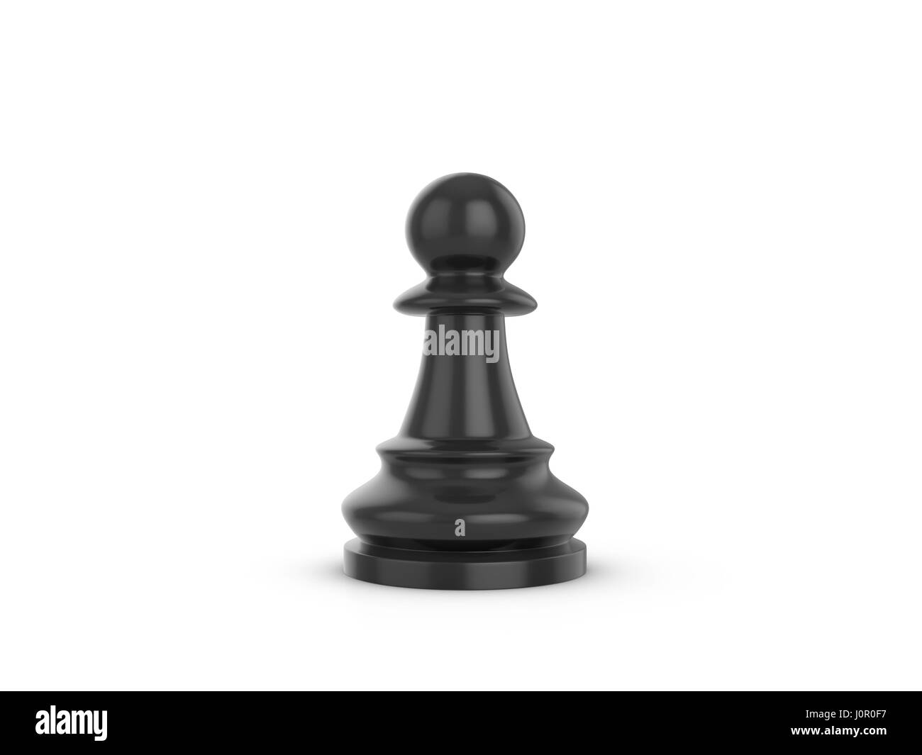 Chess king and pawns on chessboard. 3d illustration ai generated