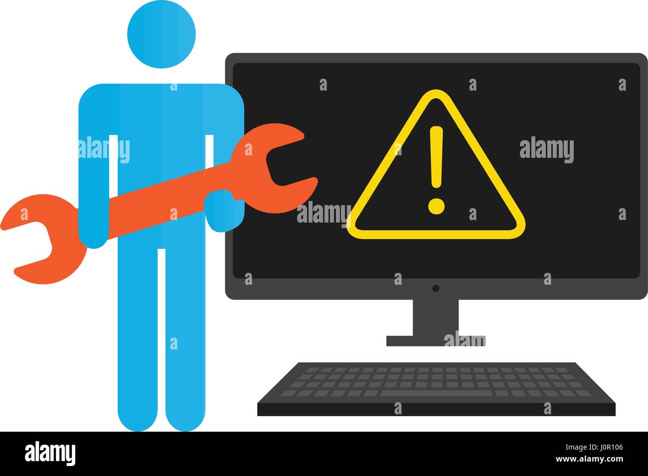 Computer Fix Icon Stock Vector Image & Art - Alamy