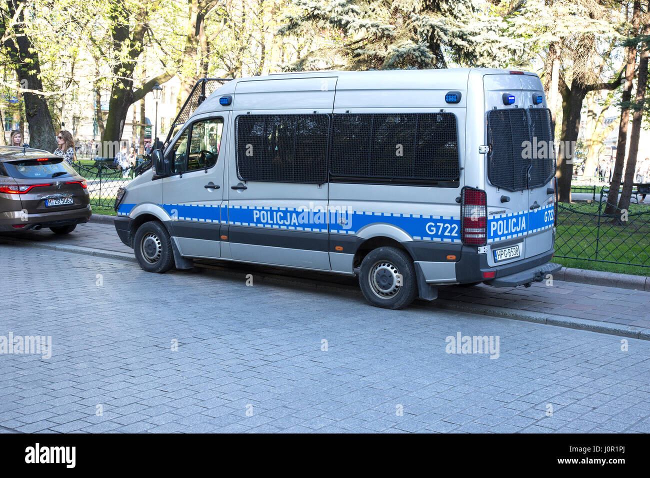 Polish police van hi-res stock photography and images - Alamy
