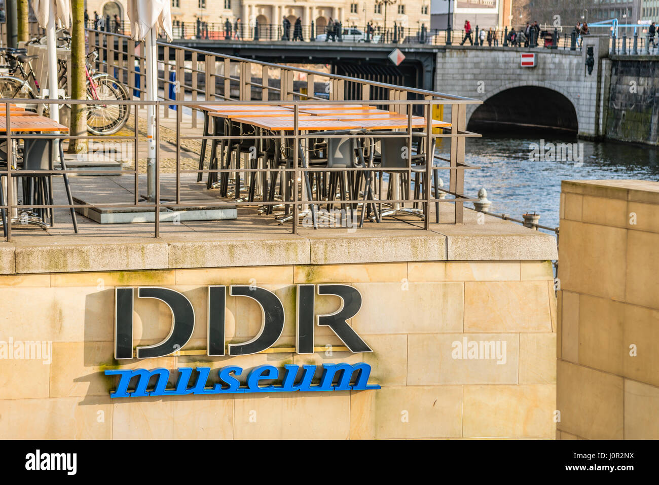 DDR Museum at the River Spree, Berlin, Germany Stock Photo