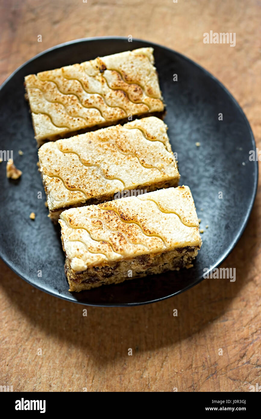 Fruit cake with marzipan and fruits Stock Photo Alamy