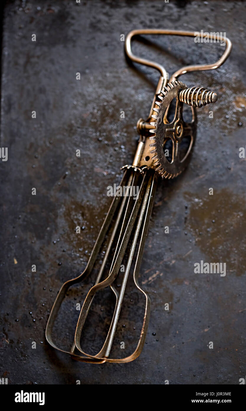 Vintage hand mixer Stock Photo Alamy