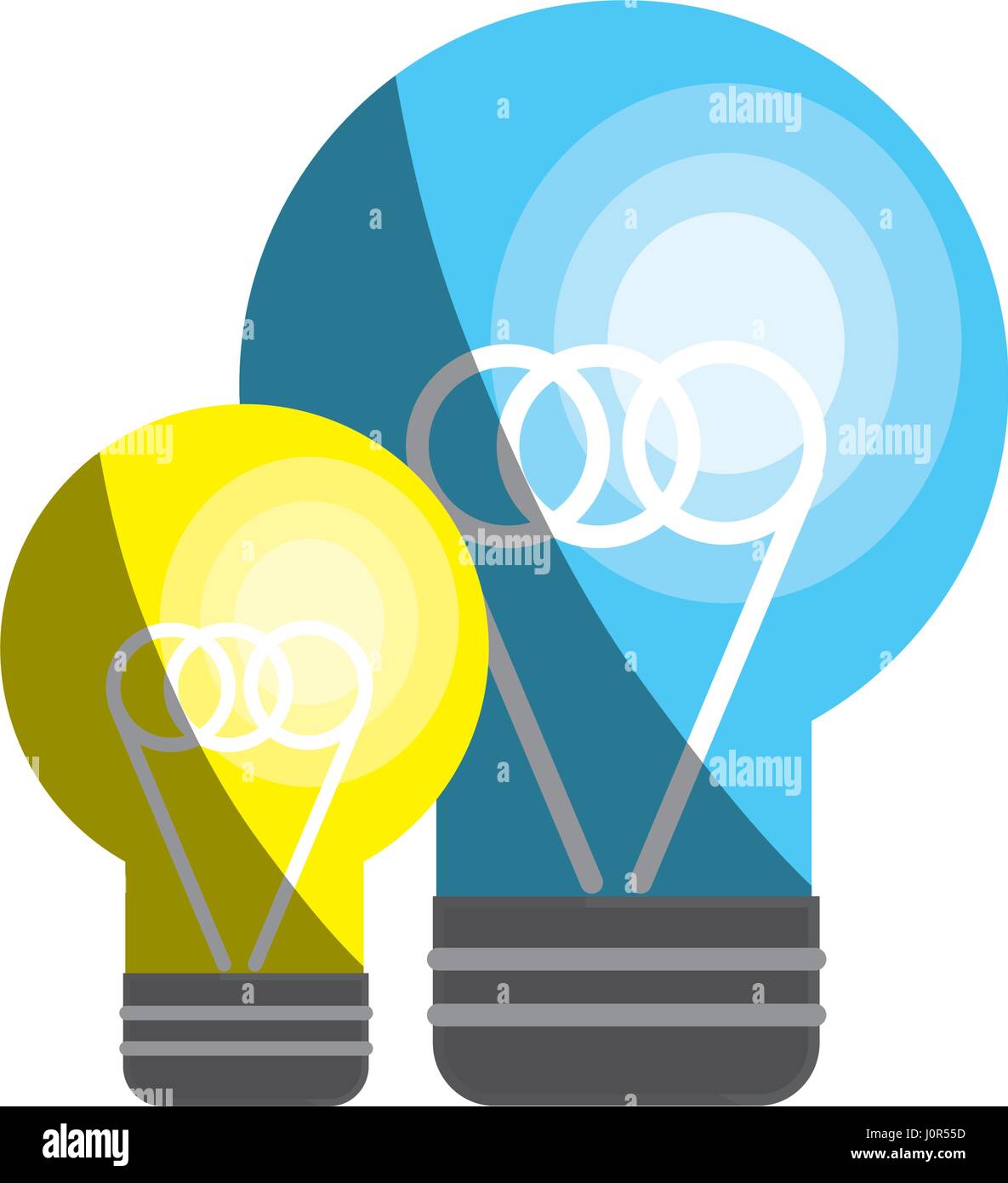 flat bulb idea and creative icon Stock Vector Image & Art - Alamy