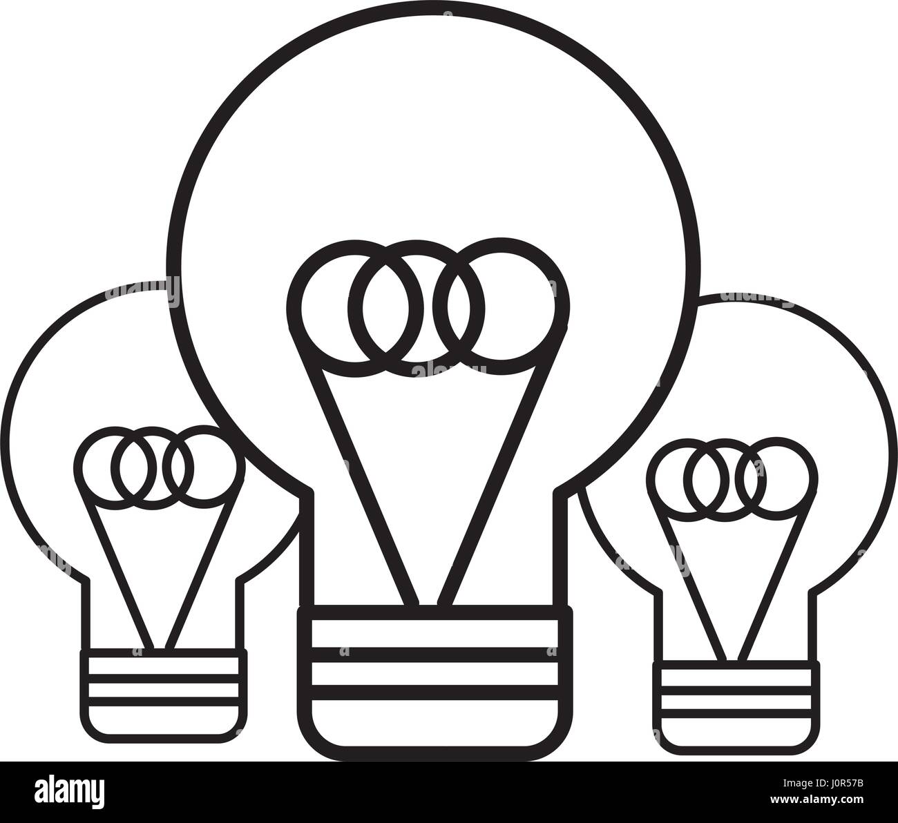 bulb idea and creative line icon Stock Vector Image & Art - Alamy