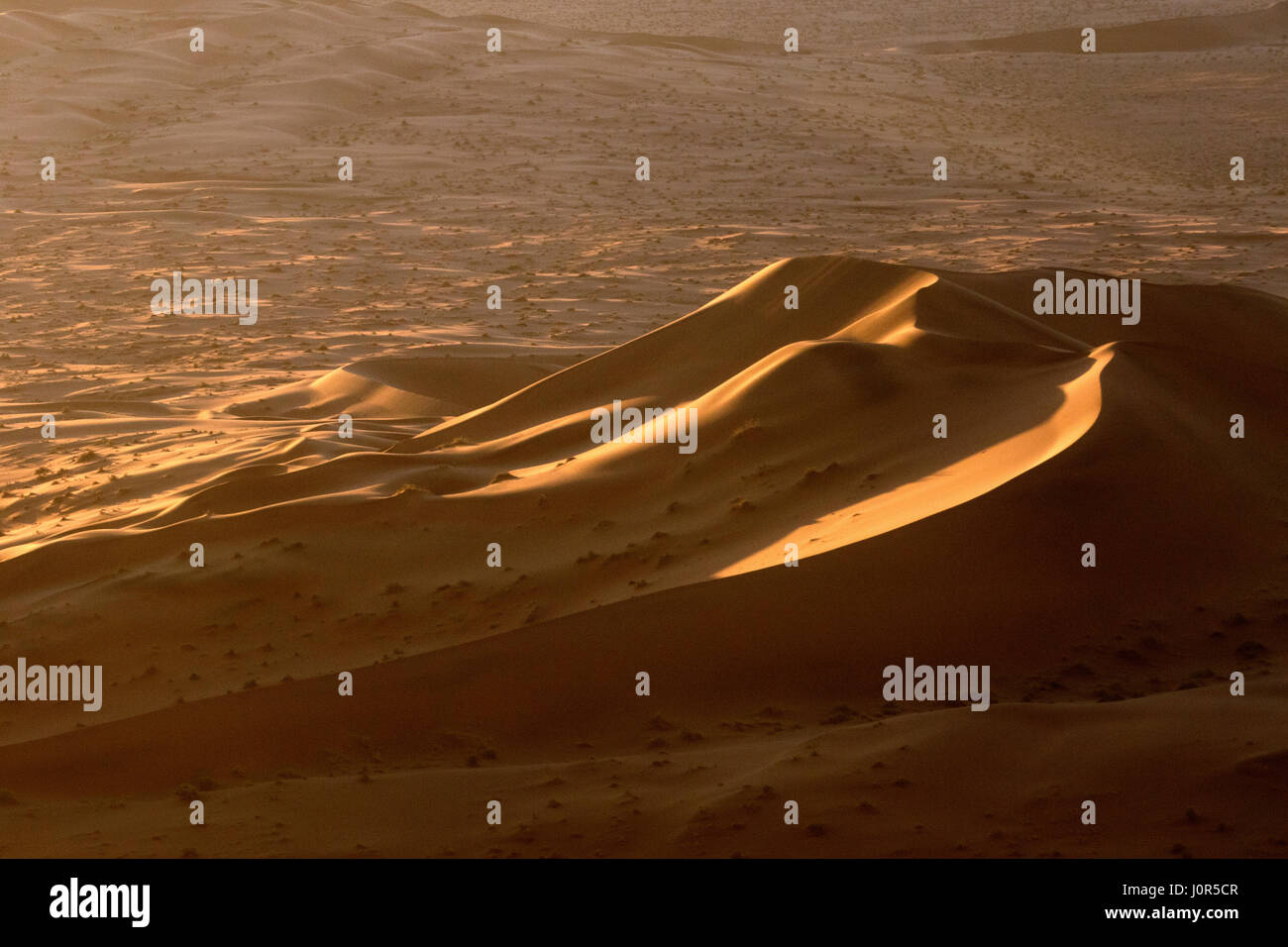 Sossusvlei sand dunes from the air Stock Photo