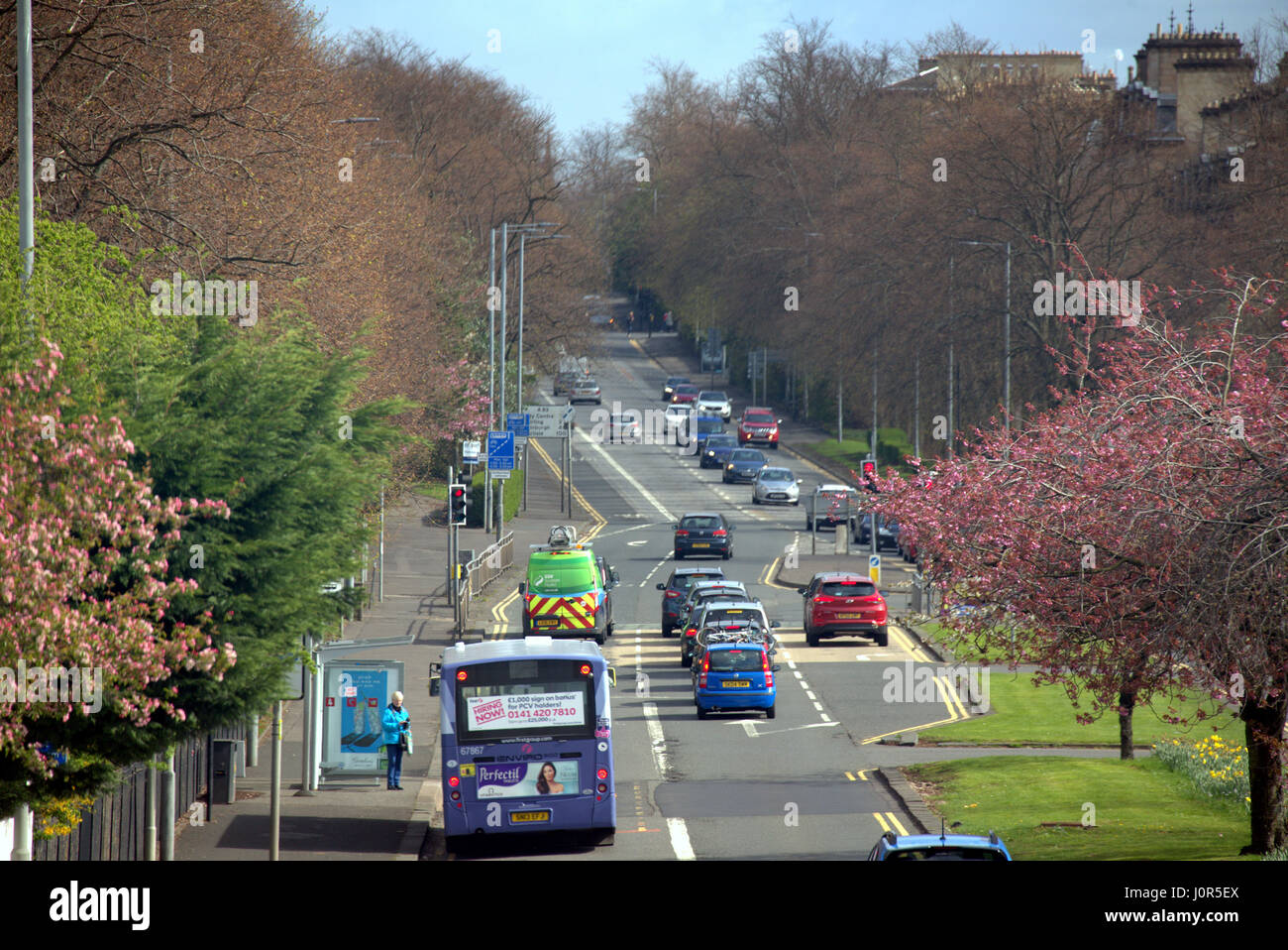 Great Western Road at Gartnavel General Hospital Glasgow Scotland