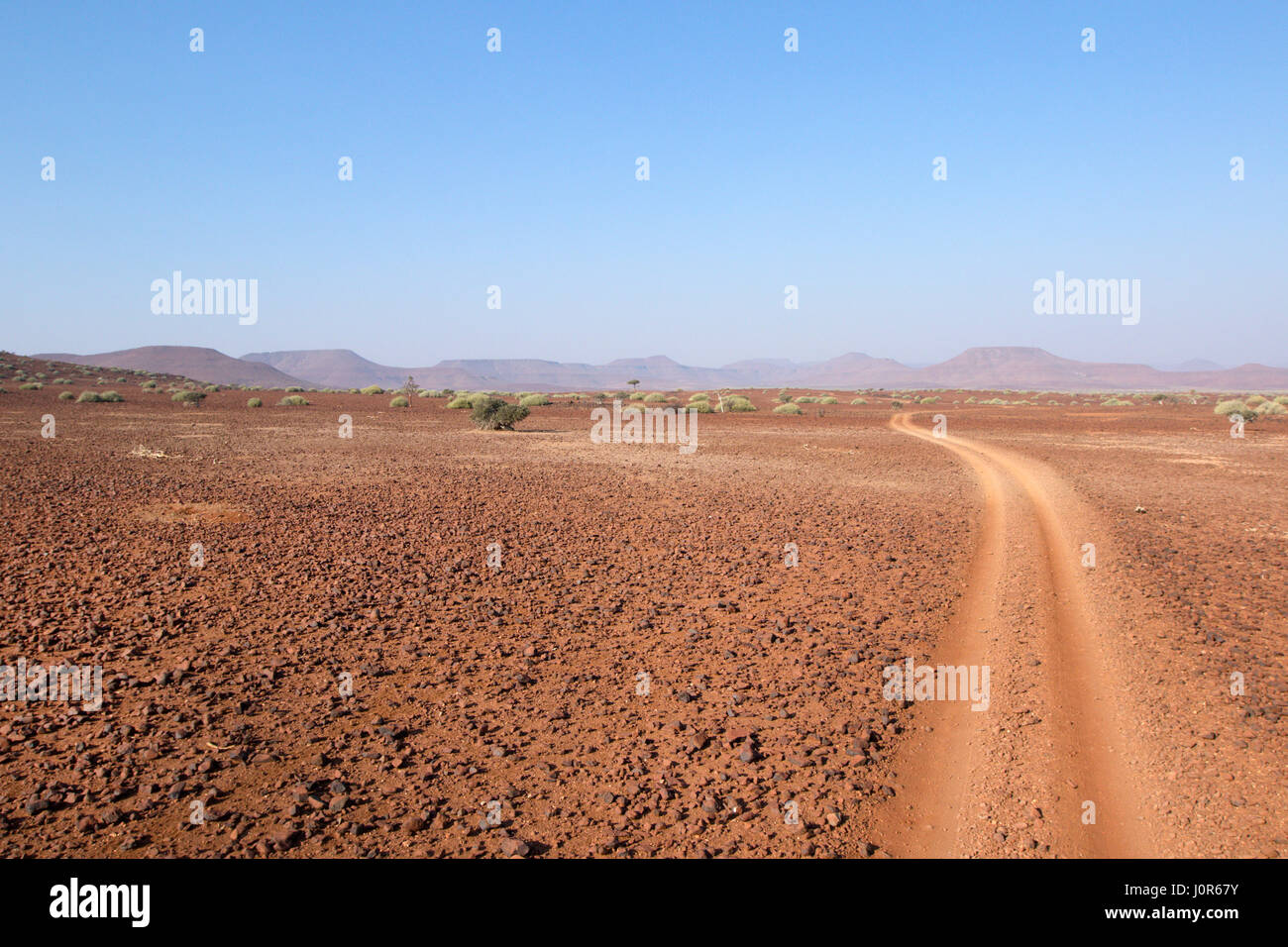 Landscape in the Palmwag concession, Namibia. Stock Photo