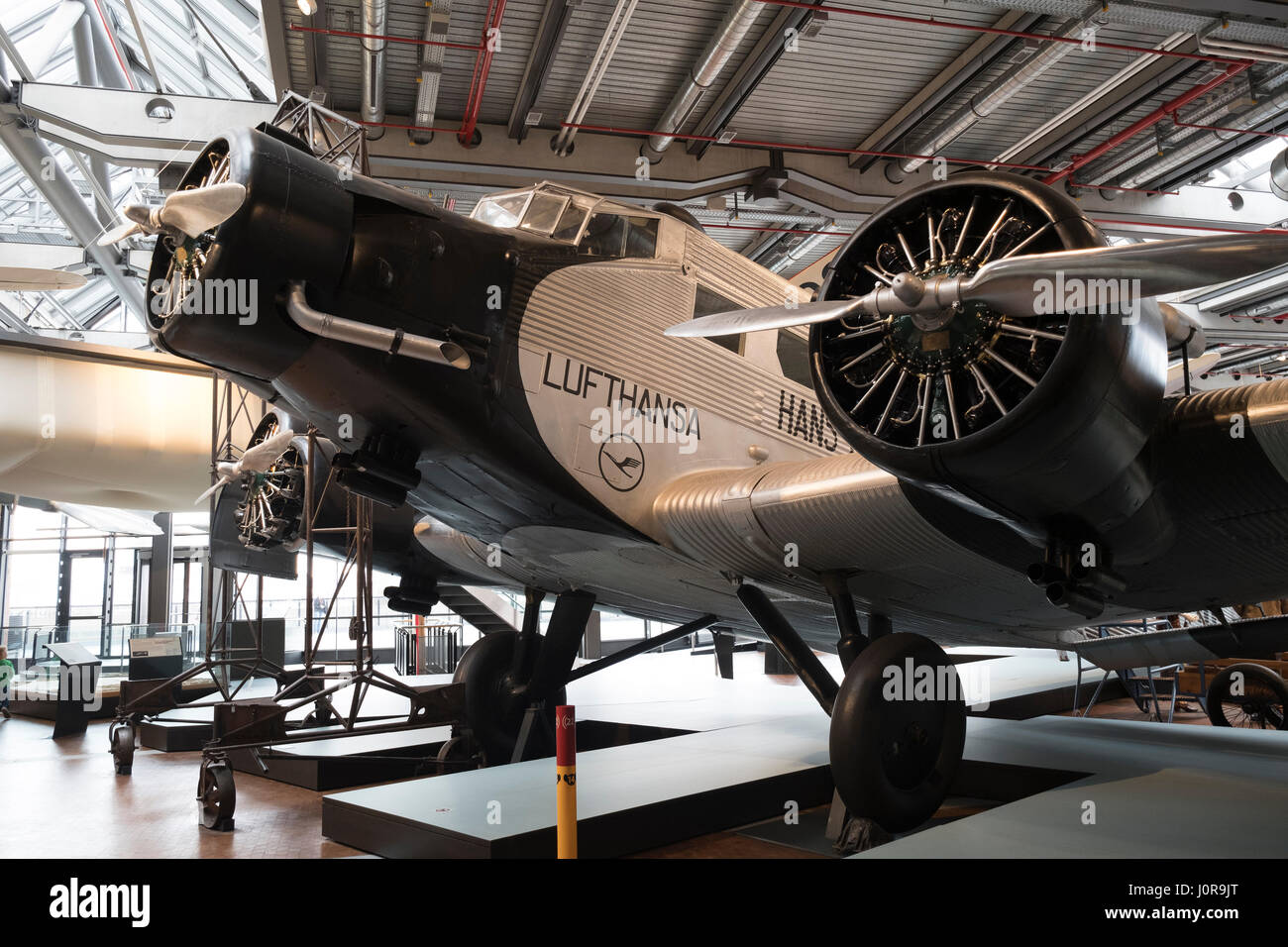 Junkers Ju 52 On Display At Deutsches Technikmuseum, German Museum Of ...