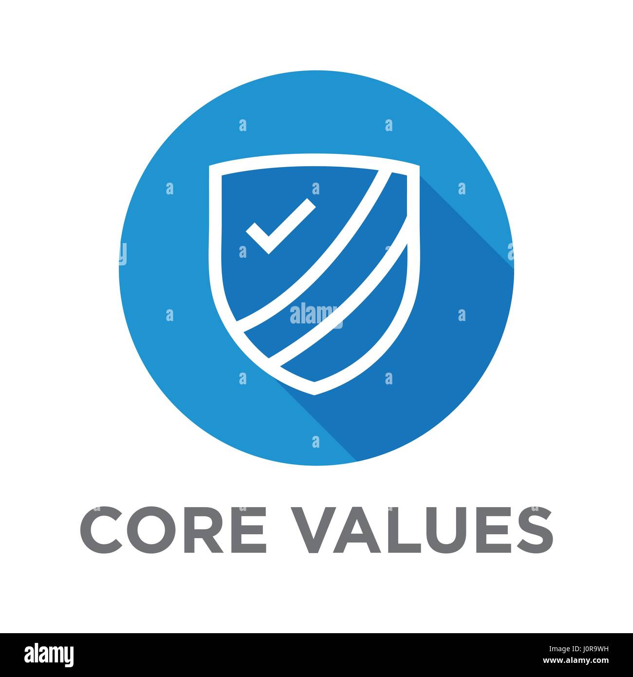 Company Core Values Outline Icons For Websites Or Infographics Stock