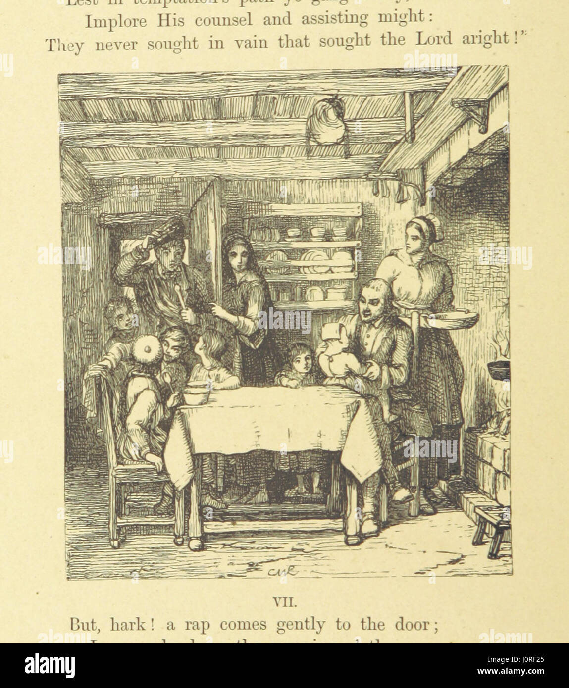 An image from 'The Illustrated Family Burns,' featuring engravings and ...