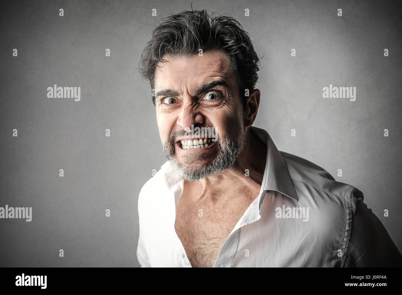 Man being angry Stock Photo