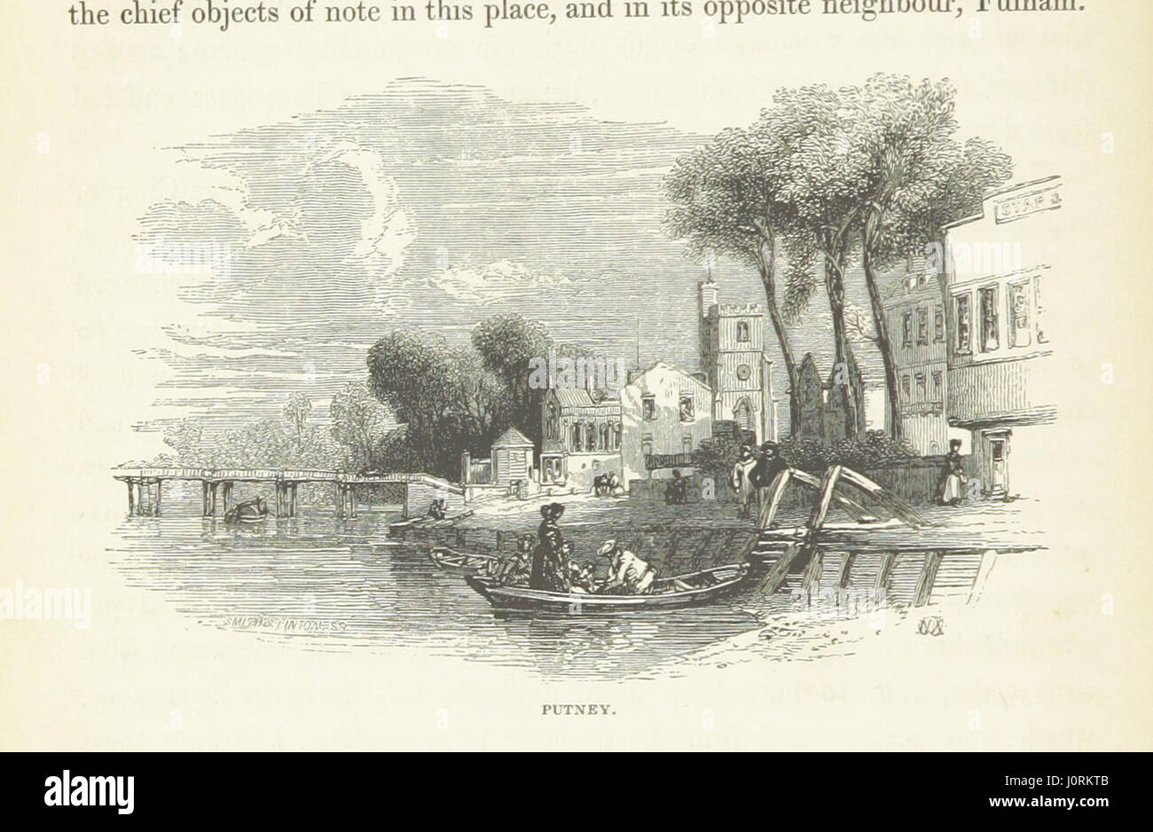 A Picturesque Tour of the River Thames in its Western Course; including particular descriptions of Richmond, Windsor, and Hampton Court, etc. [With plates.] Stock Photo