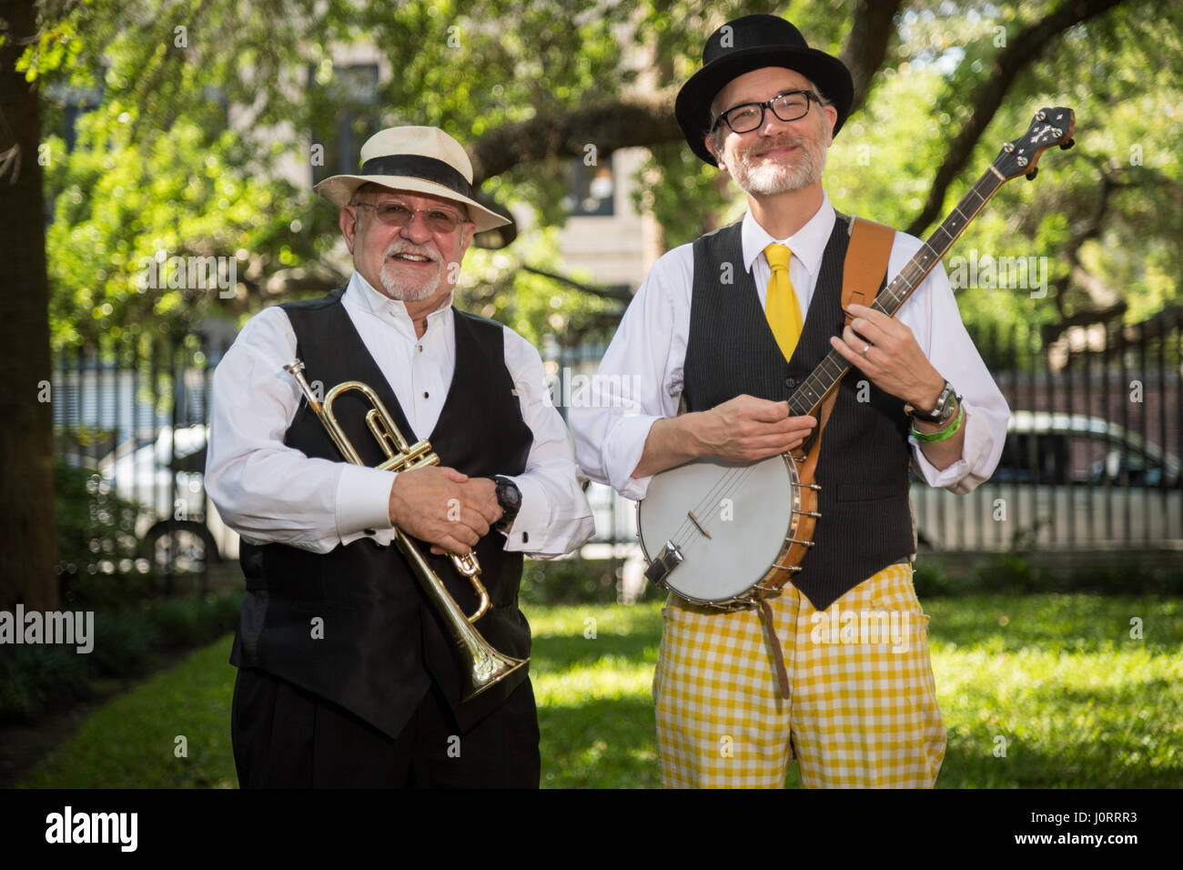 Charleston, South Carolina, USA. 15th Apr, 2017. Musicians pose before