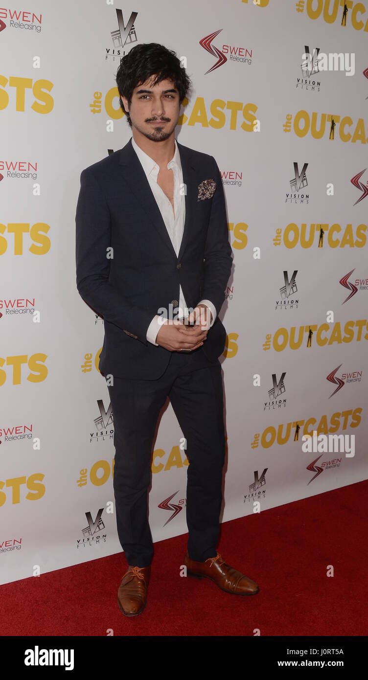 Hollywood, California, USA. 13th Apr, 2017. I15897CHW.SWEN GROUP Presents ''The Outcasts'' Los Angeles Premiere .Landmark Regent, Los Angeles, CA.04/13/2017.AVAN JOGIA . © Clinton H.Wallace/Photomundo International/ Photos Inc Credit: Clinton Wallace/Globe Photos/ZUMA Wire/Alamy Live News Stock Photo