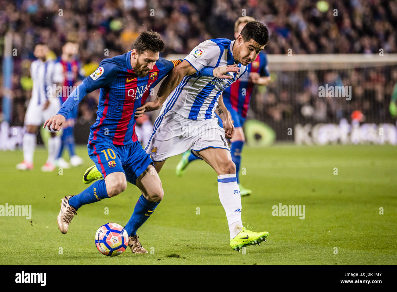 Barcelona, Catalonia, Spain. 15th Apr, 2017. FC Barcelona forward MESSI ...