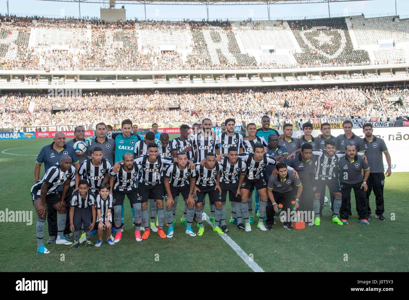 Rio De Janeiro, Brazil. 16th Apr, 2017. Botafogo poster for Vasco x