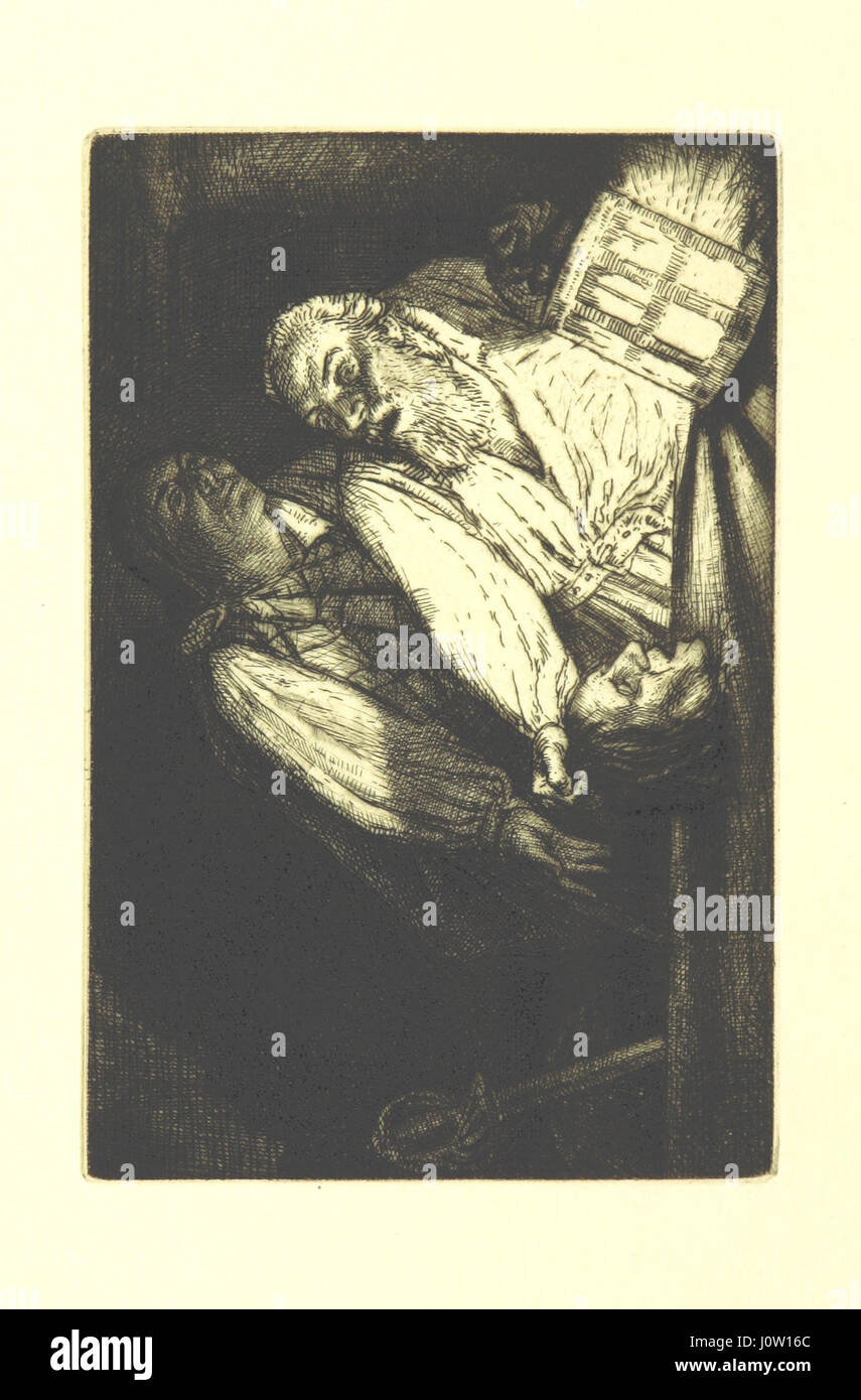 Image taken from page 24 of 'A Book of Ballads ... With five etchings by W. Strang' Stock Photo