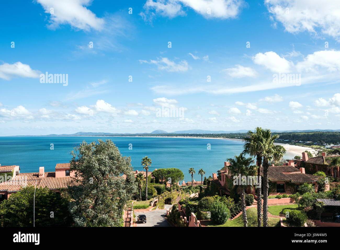 Breathtaking view from Whales Peninsula (Punta Ballena), close to Punta del Este resort town, Maldonado, Uruguay Stock Photo