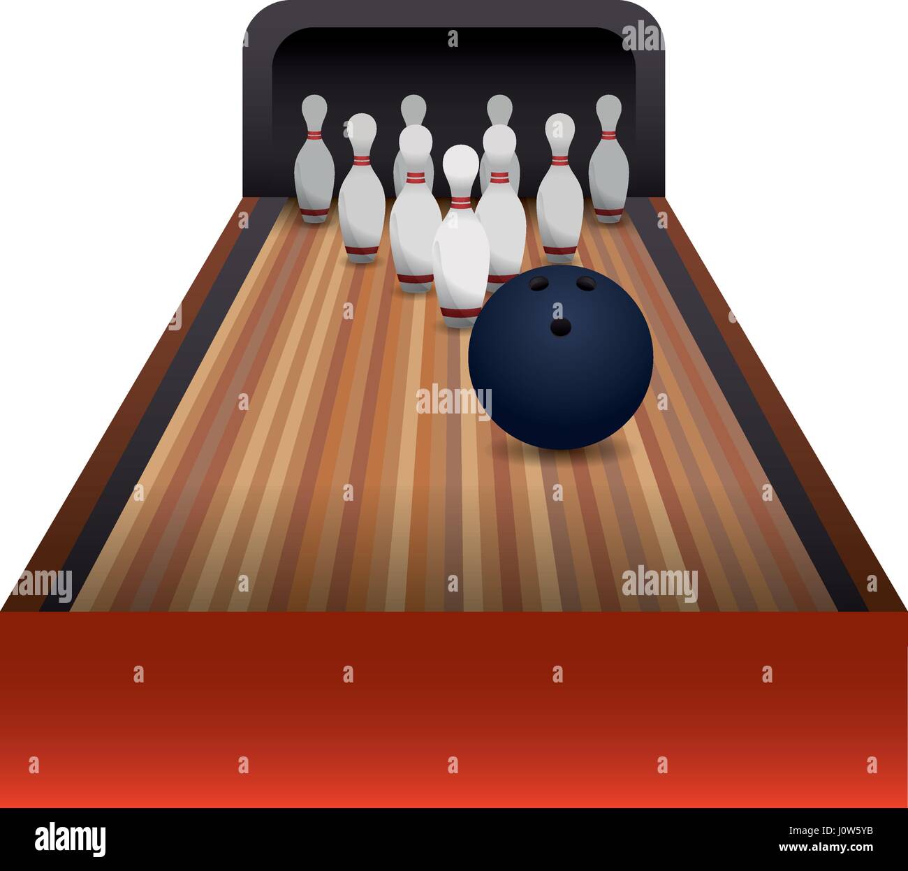 Bowling sport game Stock Vector