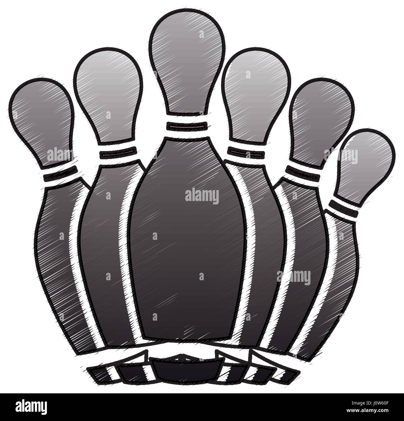 Bowling pins sport game Stock Vector Image & Art Alamy