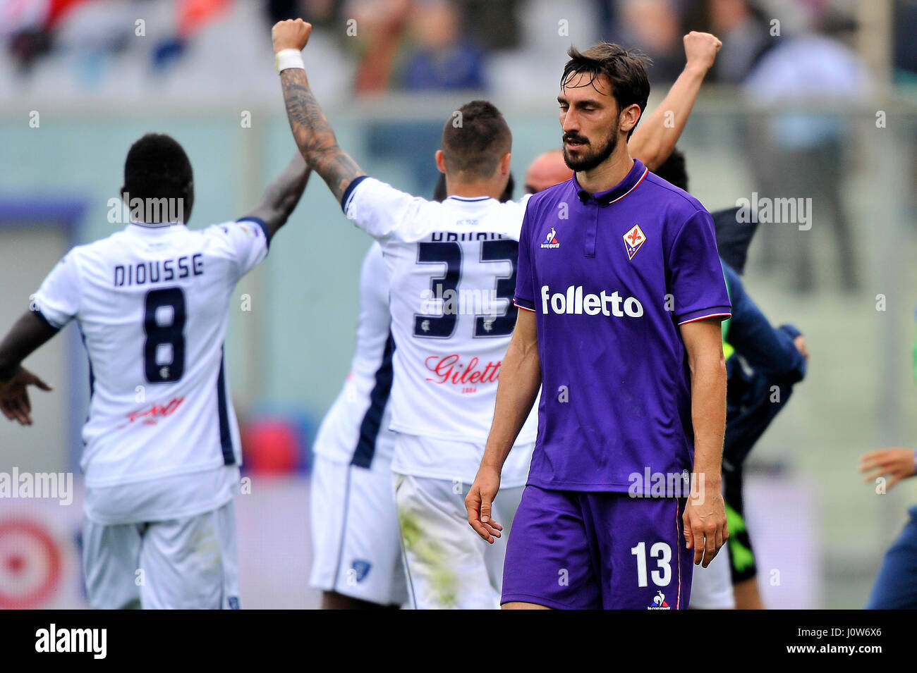 Josip Ilicic of Fiorentina during the Europa League 2014- 2015,Fiorentina -  AS Roma Stade Artemio-Franchi, Florence on March 12 2015 in Florence ,  Italie - Photo Laurent Lairys / DPPI Stock Photo - Alamy