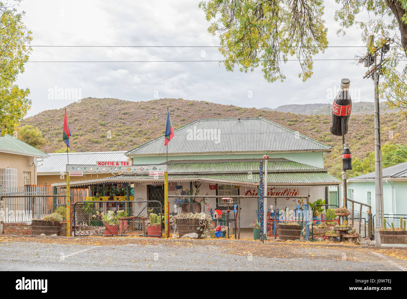 DE RUST, SOUTH AFRICA MARCH 23, 2017 A road stall in De Rust, a