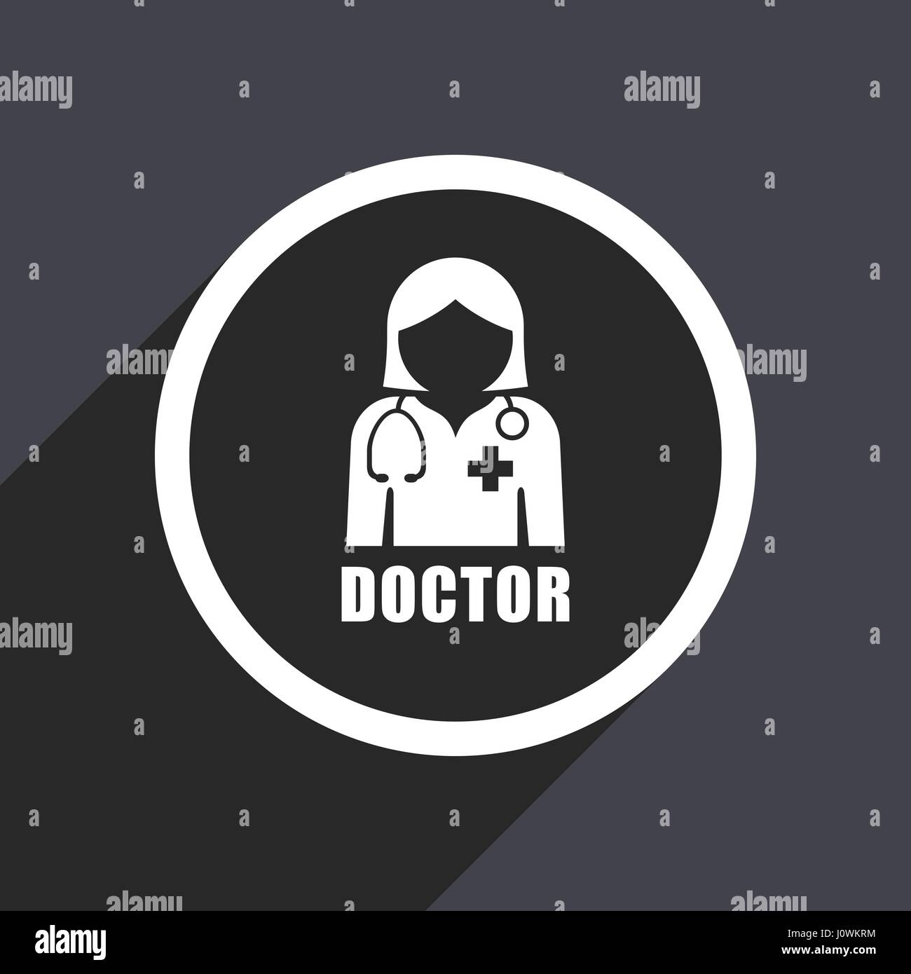 Shadow female doctor Stock Vector Images - Alamy