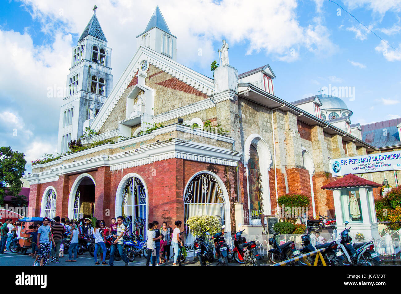 St. Peter and Paul Cathedral, Calbayog, Samar, Philippines Stock Photo