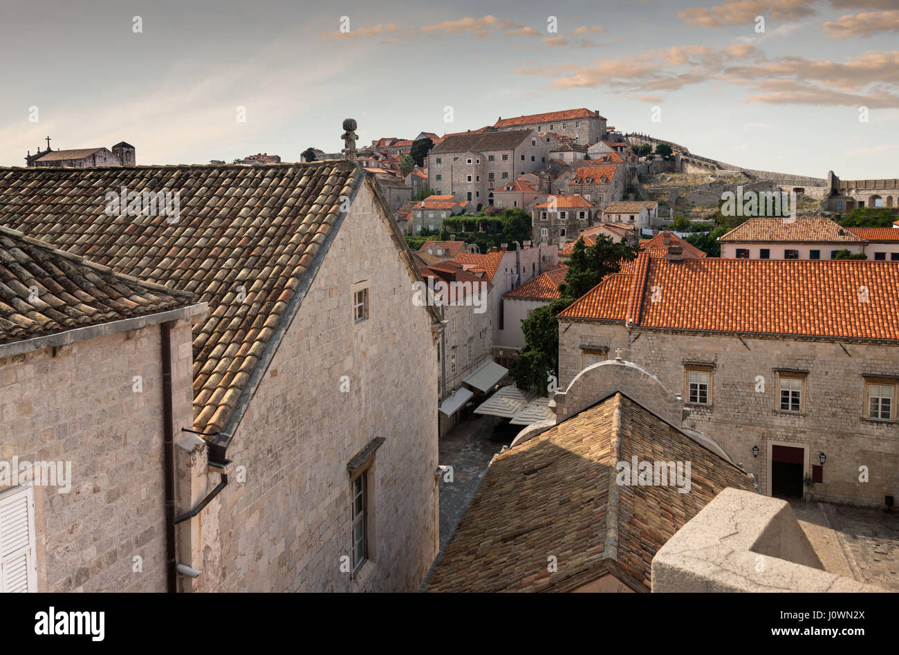 Looking across the rooftops of Dubrovnik, Croatia Stock Photo - Alamy