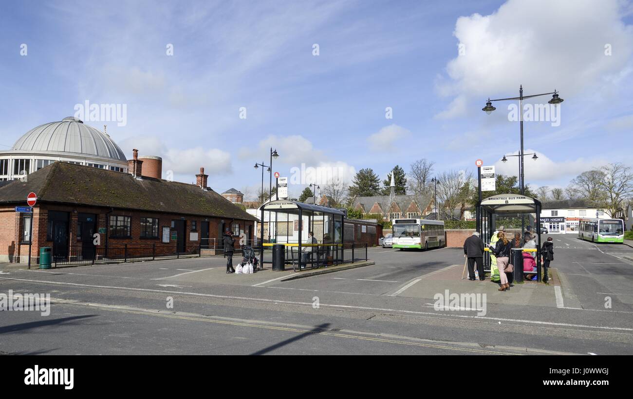 Braintree Bus Park, Victoria Street, Braintree, Essex Stock Photo Alamy
