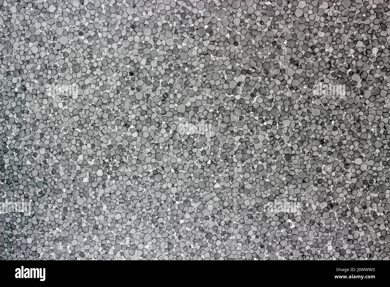 Foam rubber backlit looks like a molecule under a microscope Stock