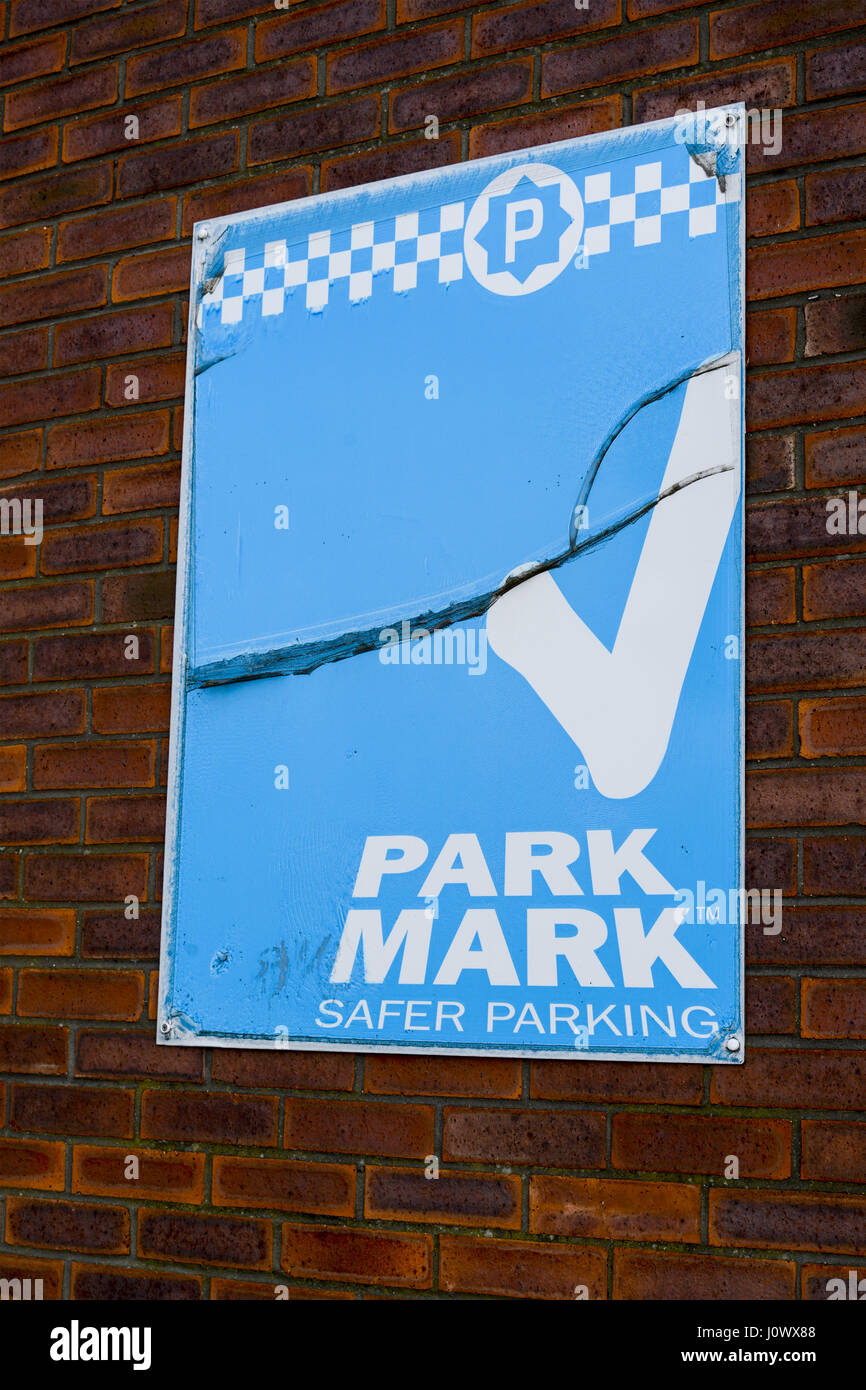 Park Mark - Safer Parking - Sign Stock Photo