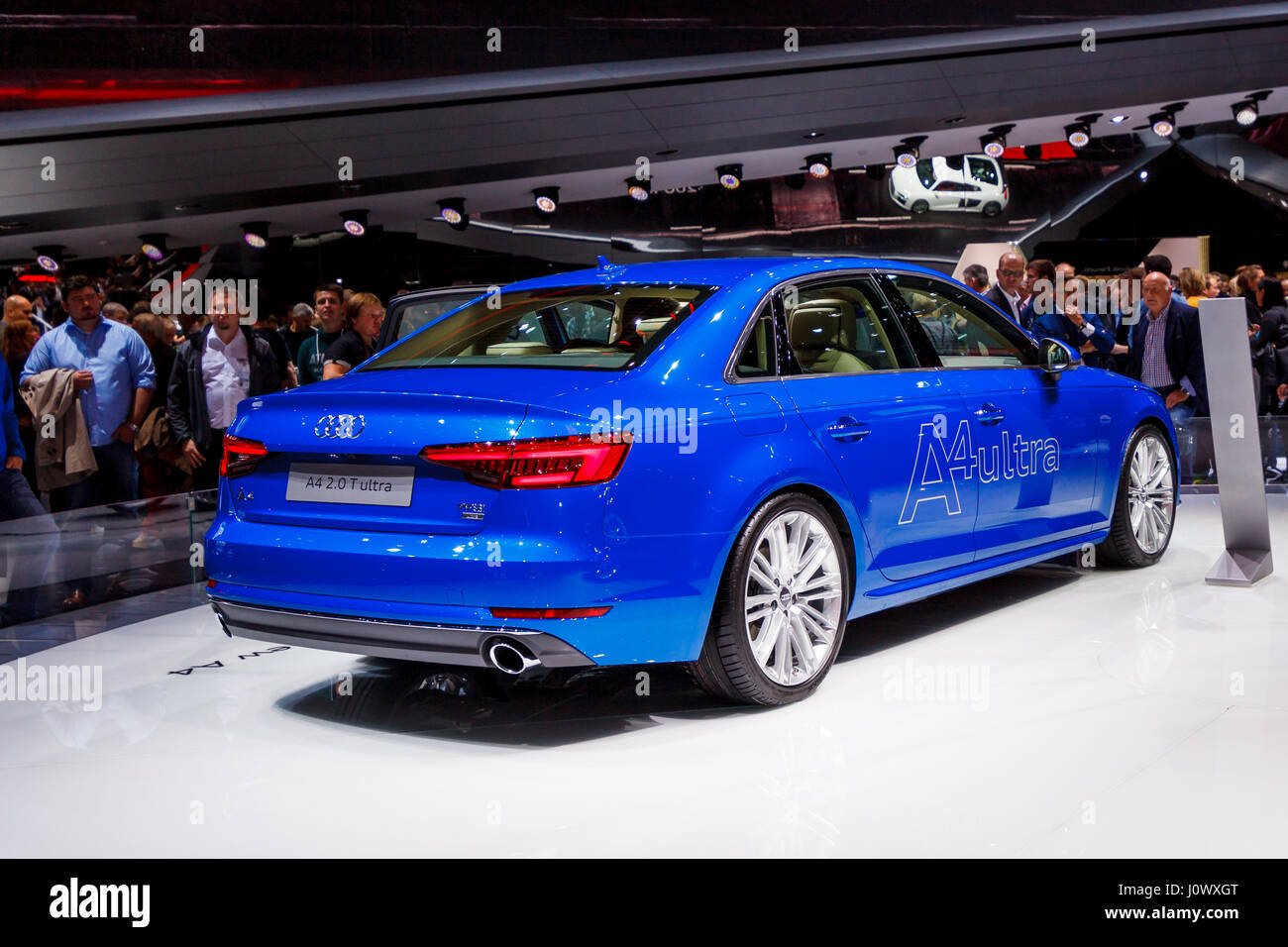 FRANKFURT - SEPTEMBER 22, 2015: Audi shown at the 66th IAA (Internationale Automobil Ausstellung) on September 22, 2015 in Frankfurt, Germany Stock Photo