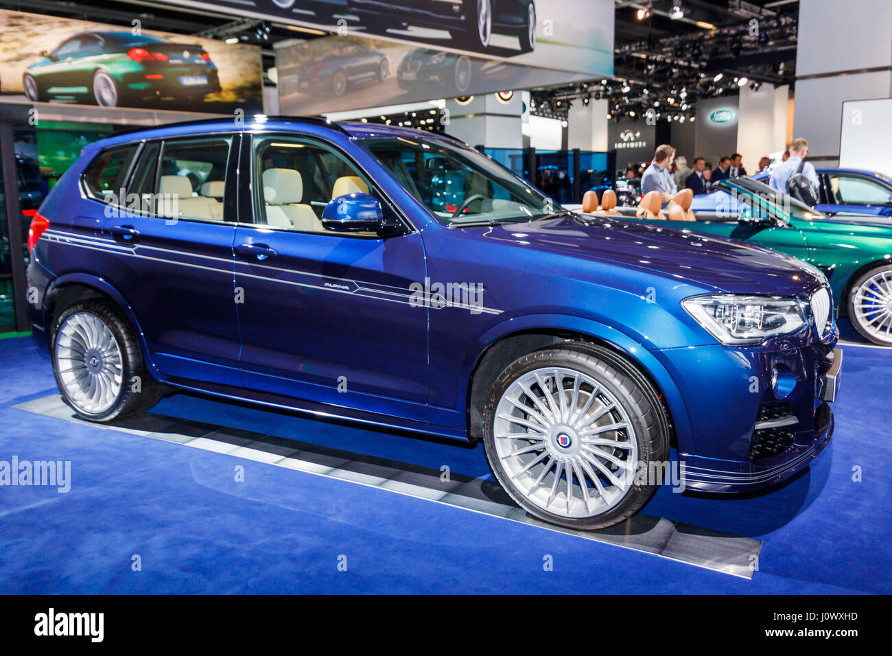 FRANKFURT, GERMANY - SEPTEMBER 23, 2015: BMW ALPINA presented on the ...