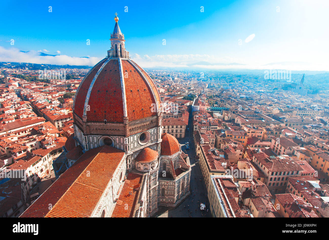 View of the Cathedral Santa Maria del Fiore in Florence, Italy Stock ...