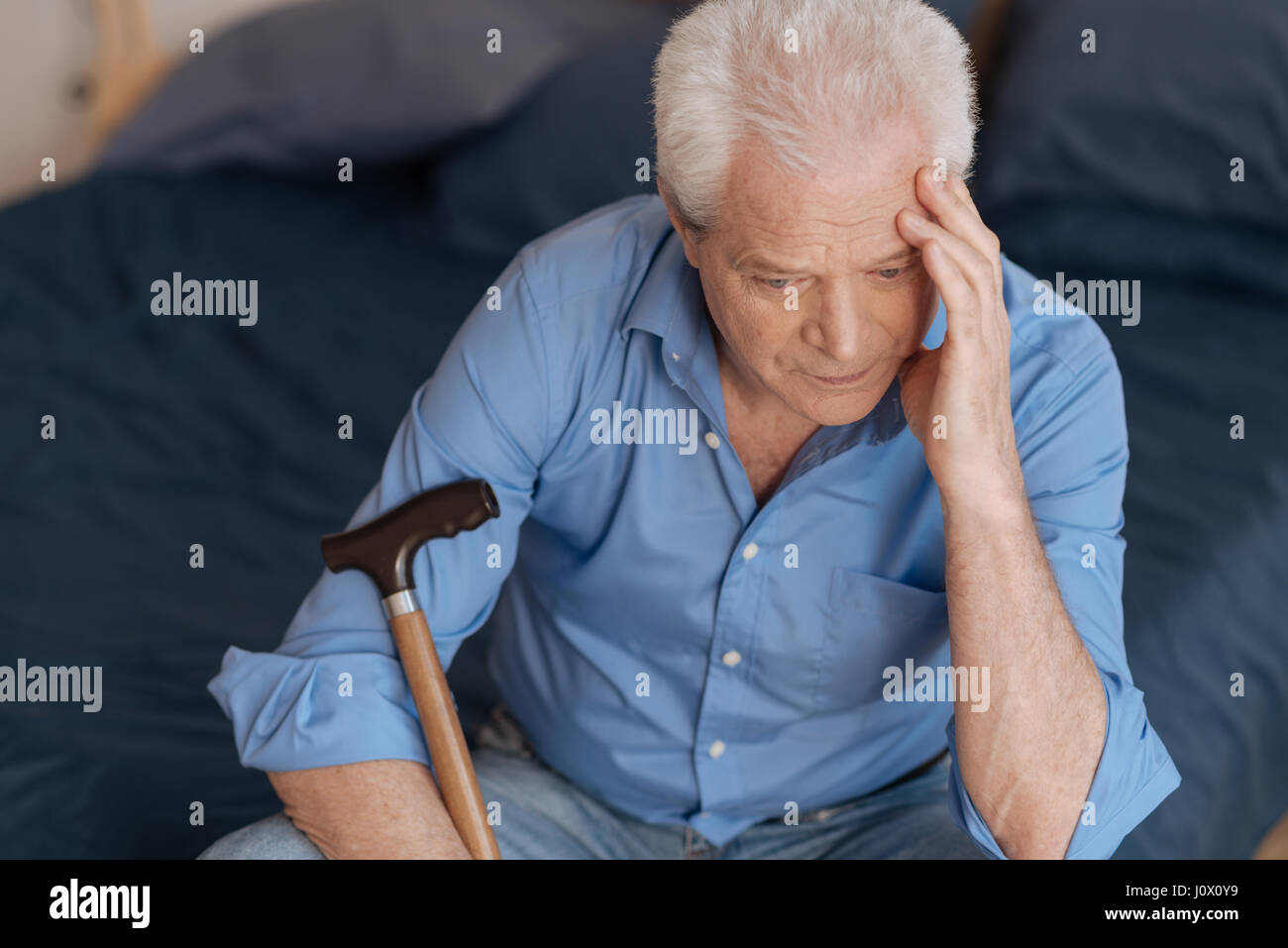 Sad lonely aged man walking hi-res stock photography and images - Alamy