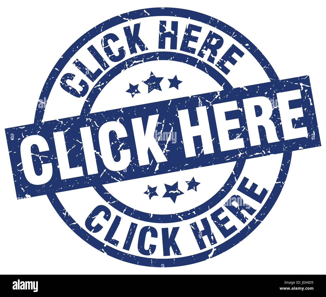 Round Click Sign click here blue round grunge stamp Stock Vector Image & Art - Alamy