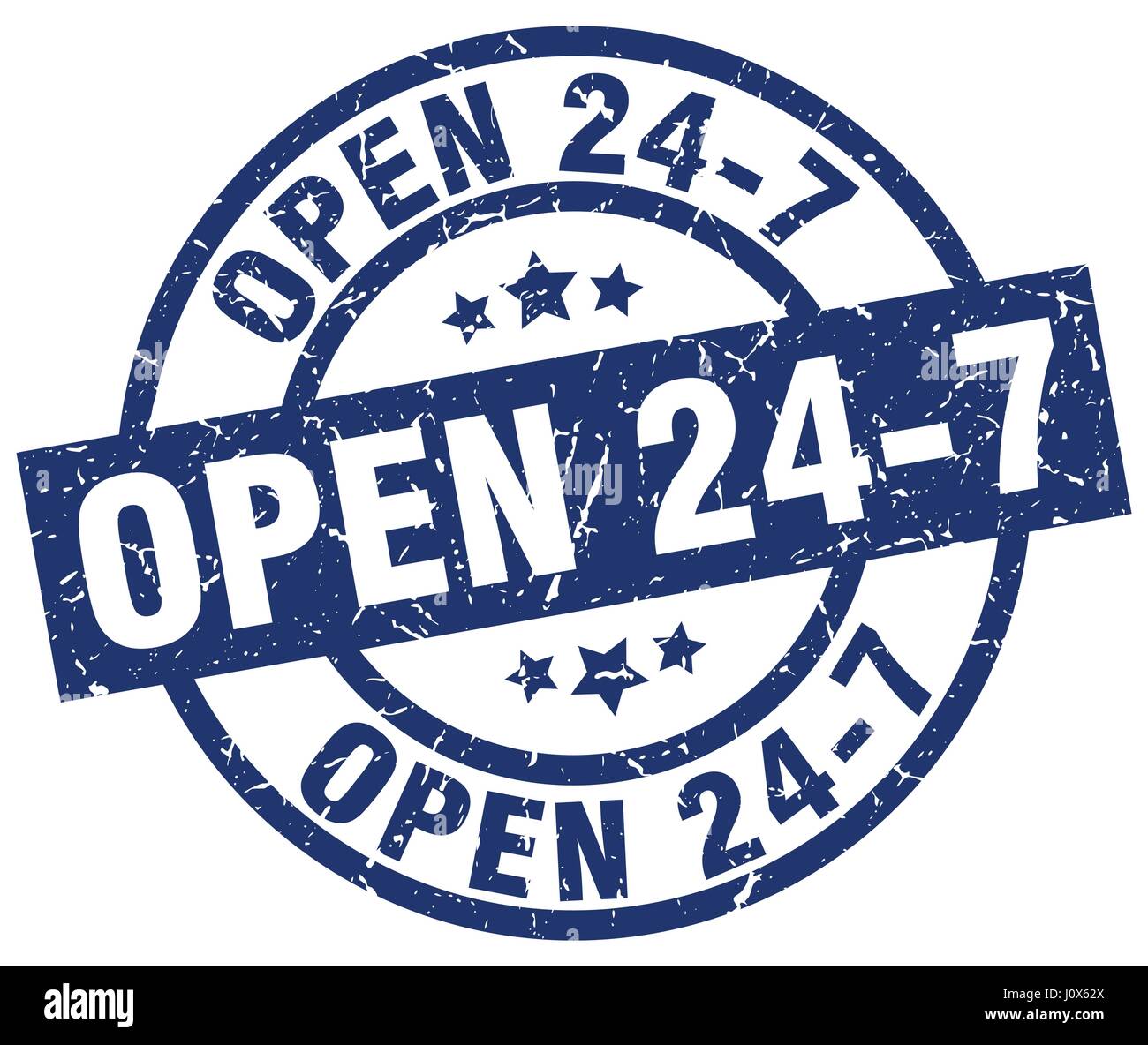Open 24 7 rubber stamp hires stock photography and images Alamy